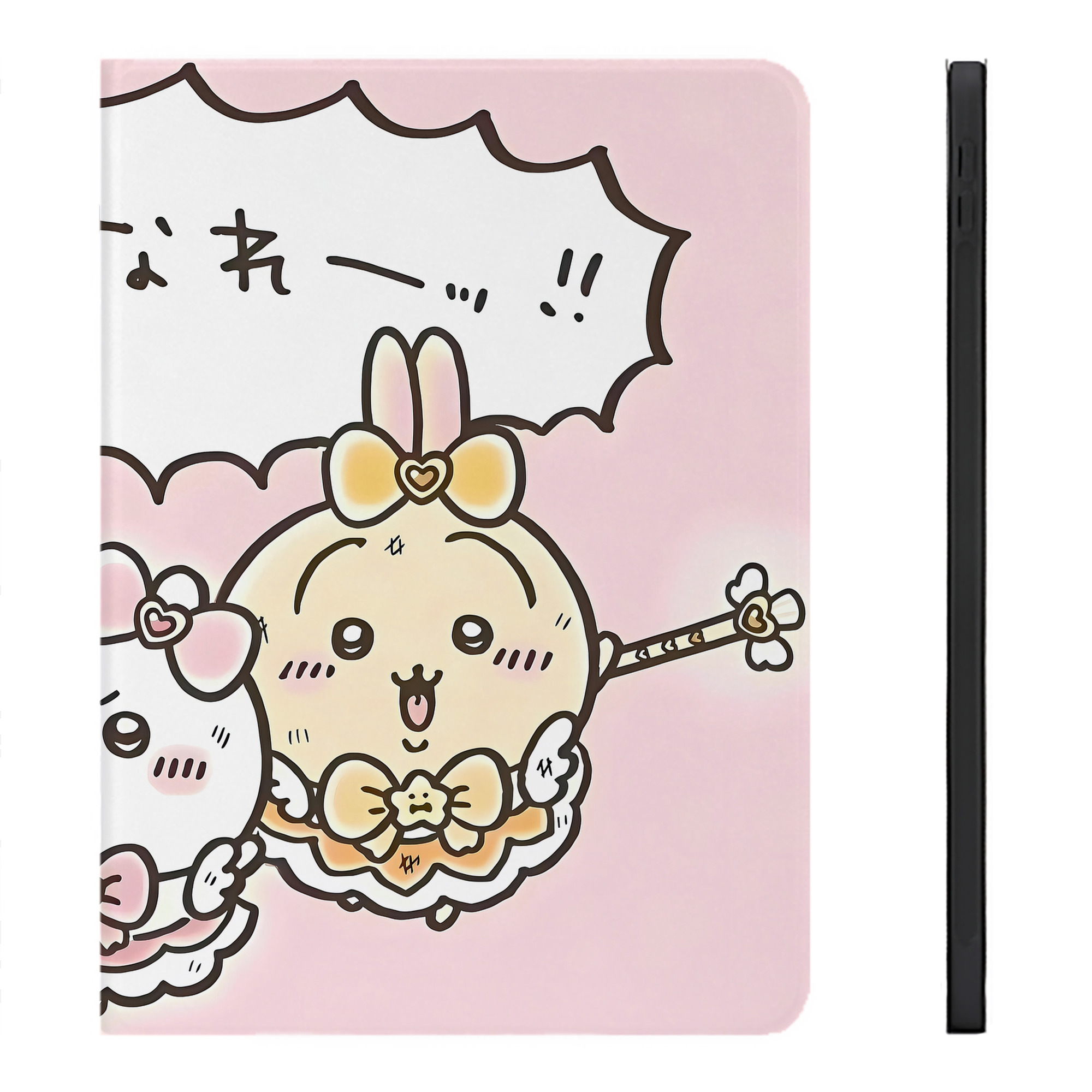 （画像用） ちいかわ Chii-kawa IPadケース ペンホルダー付き ブックスタイルデザイン